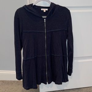 Navy blue zip up lightweight jacket